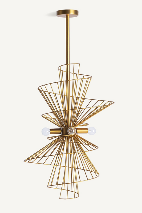 Gold Spiral Hanging Lamp S | Vical Home Stowe | Oroa.com
