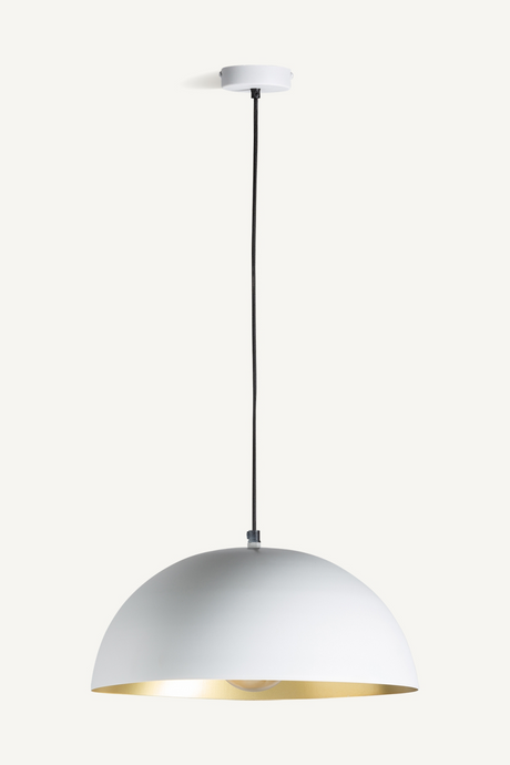 White Iron Dome Hanging Lamp | Vical Home | Oroa.com