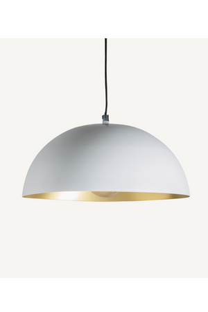 White Iron Dome Hanging Lamp | Vical Home | Oroa.com