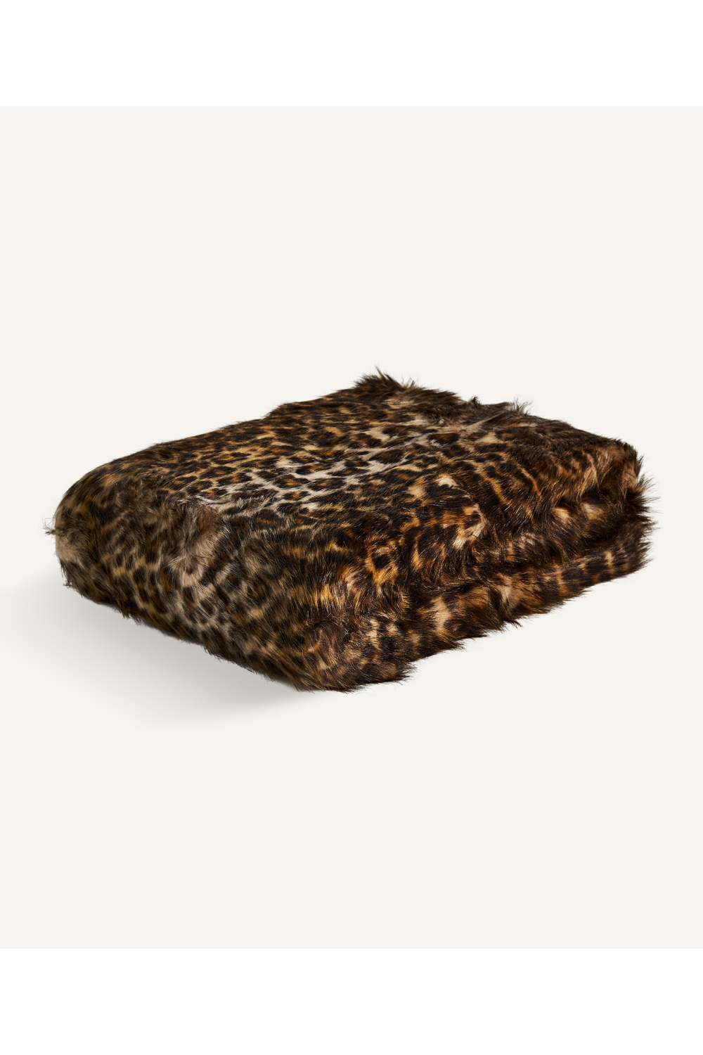 Brown Printed Furry Throw Blanket | Vical Home Leopard | Oroa.com