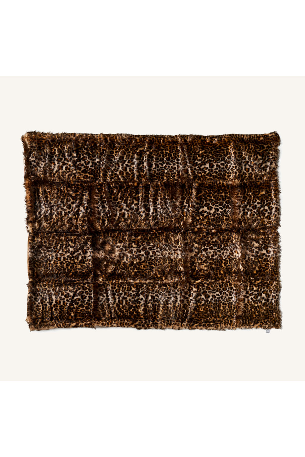 Brown Printed Furry Throw Blanket | Vical Home Leopard | Oroa.com