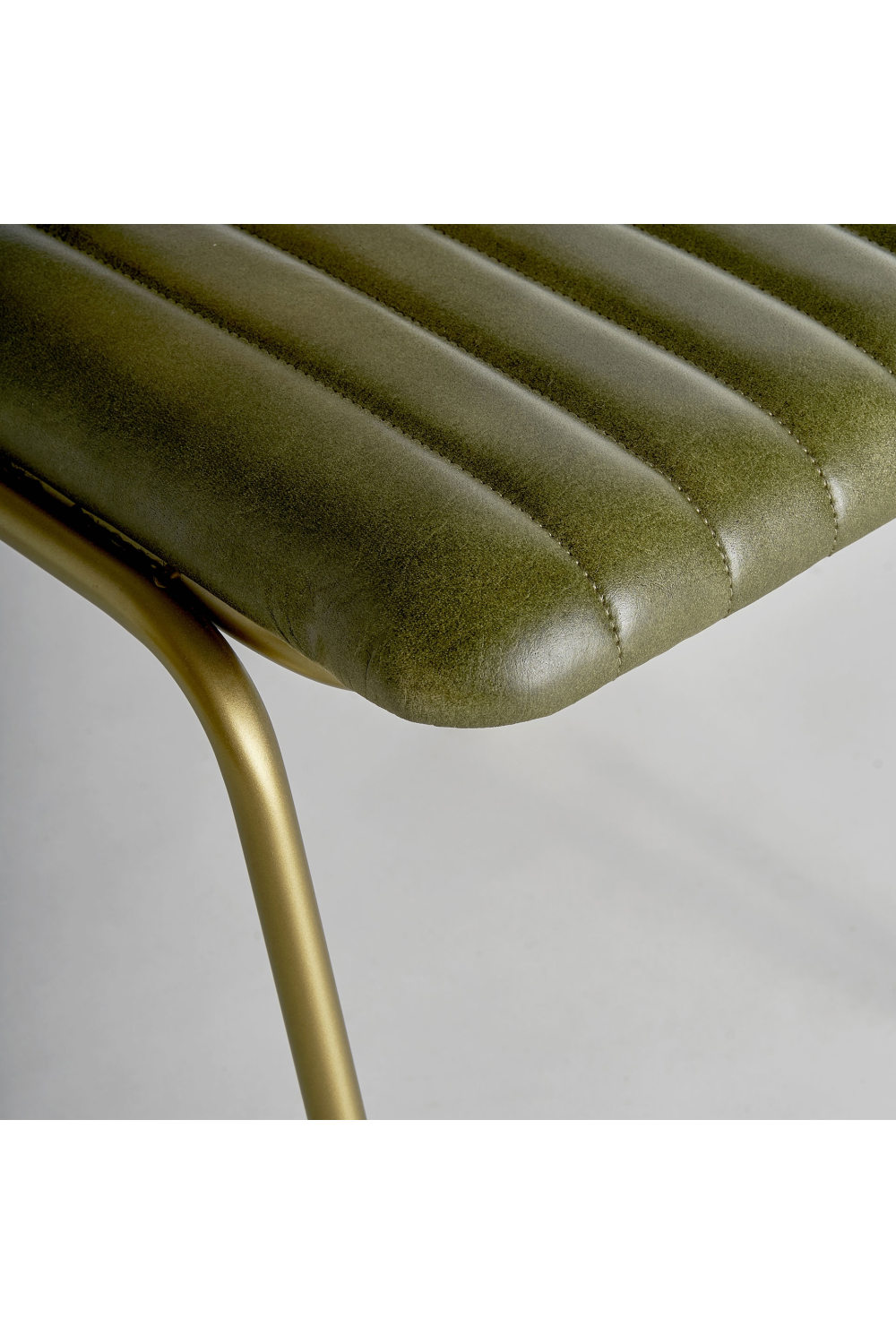 Green Leather Seat Accent Chair | Vical Home Almstock | Oroa.com