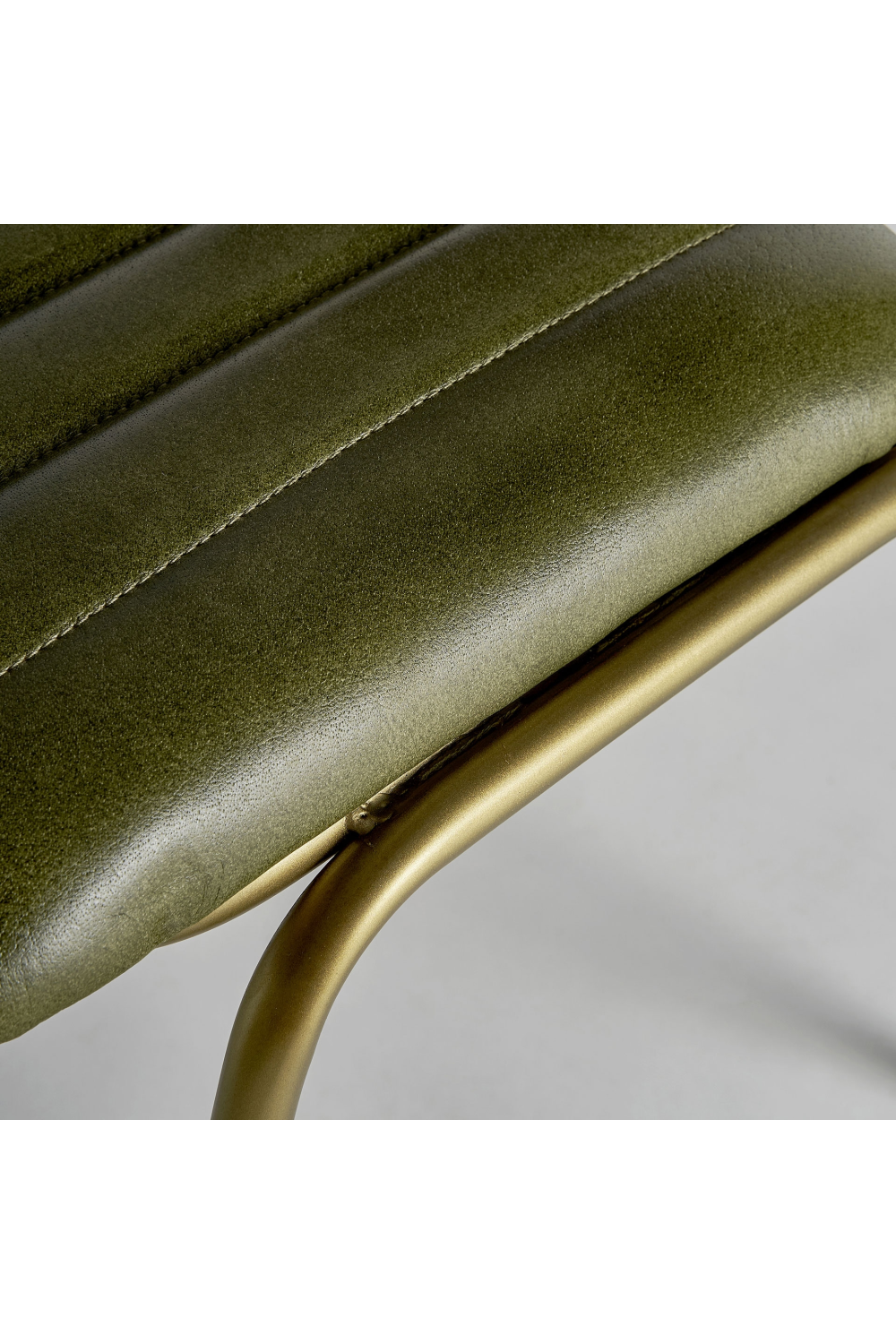 Green Leather Seat Accent Chair | Vical Home Almstock | Oroa.com