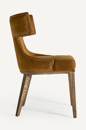 Yellow Studded Dining Chair | Vical Home Dozza | Oroa.com