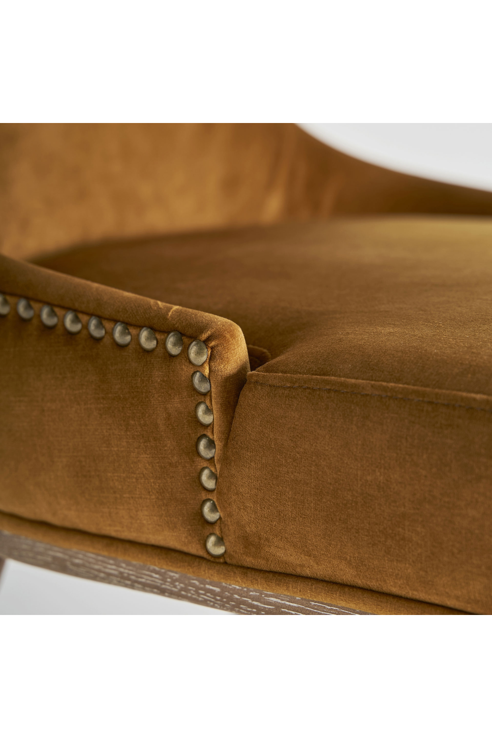 Yellow Studded Accent Chair | Vical Home Dozza | Oroa.com