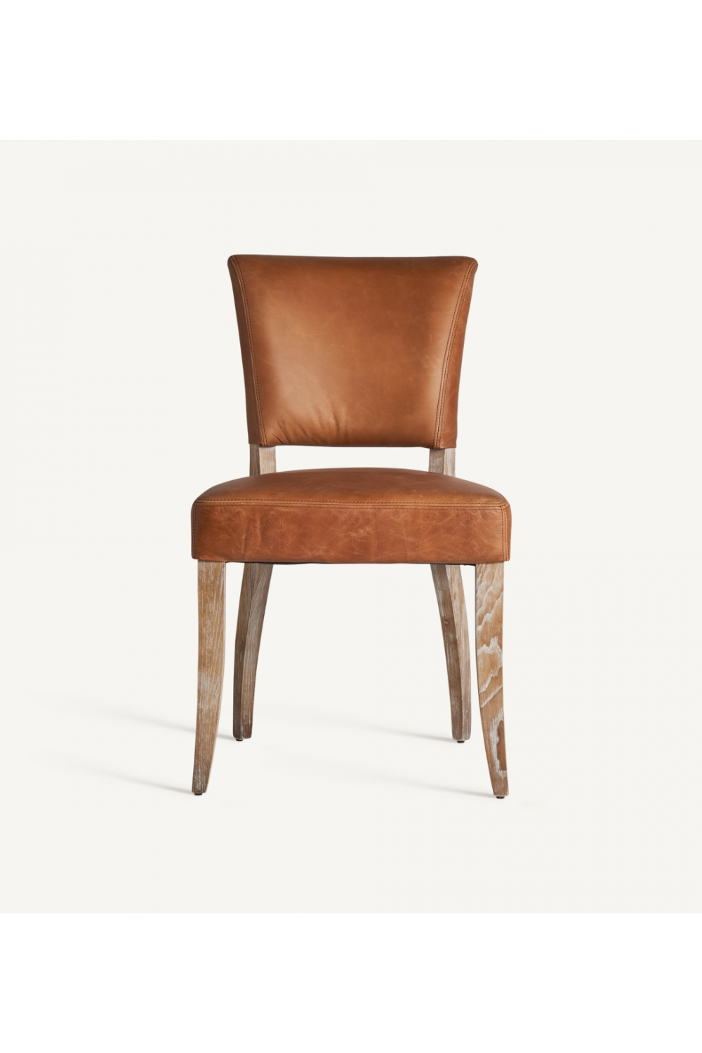 Brown Leather Accent Chair | Vical Home Tolla | Oroa.com