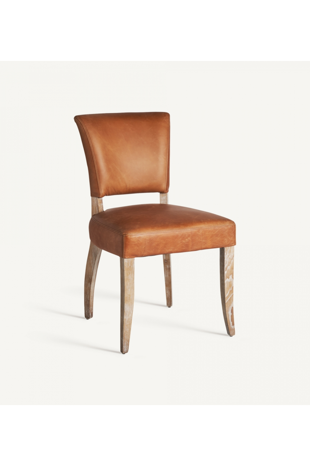 Brown Leather Accent Chair | Vical Home Tolla | Oroa.com