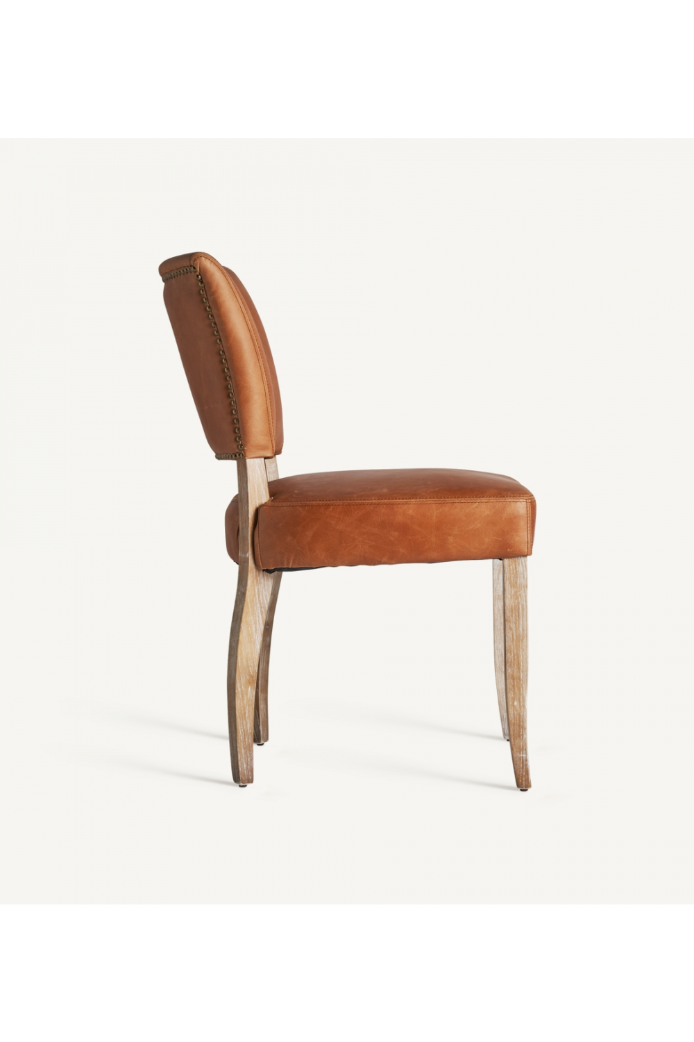 Brown Leather Accent Chair | Vical Home Tolla | Oroa.com