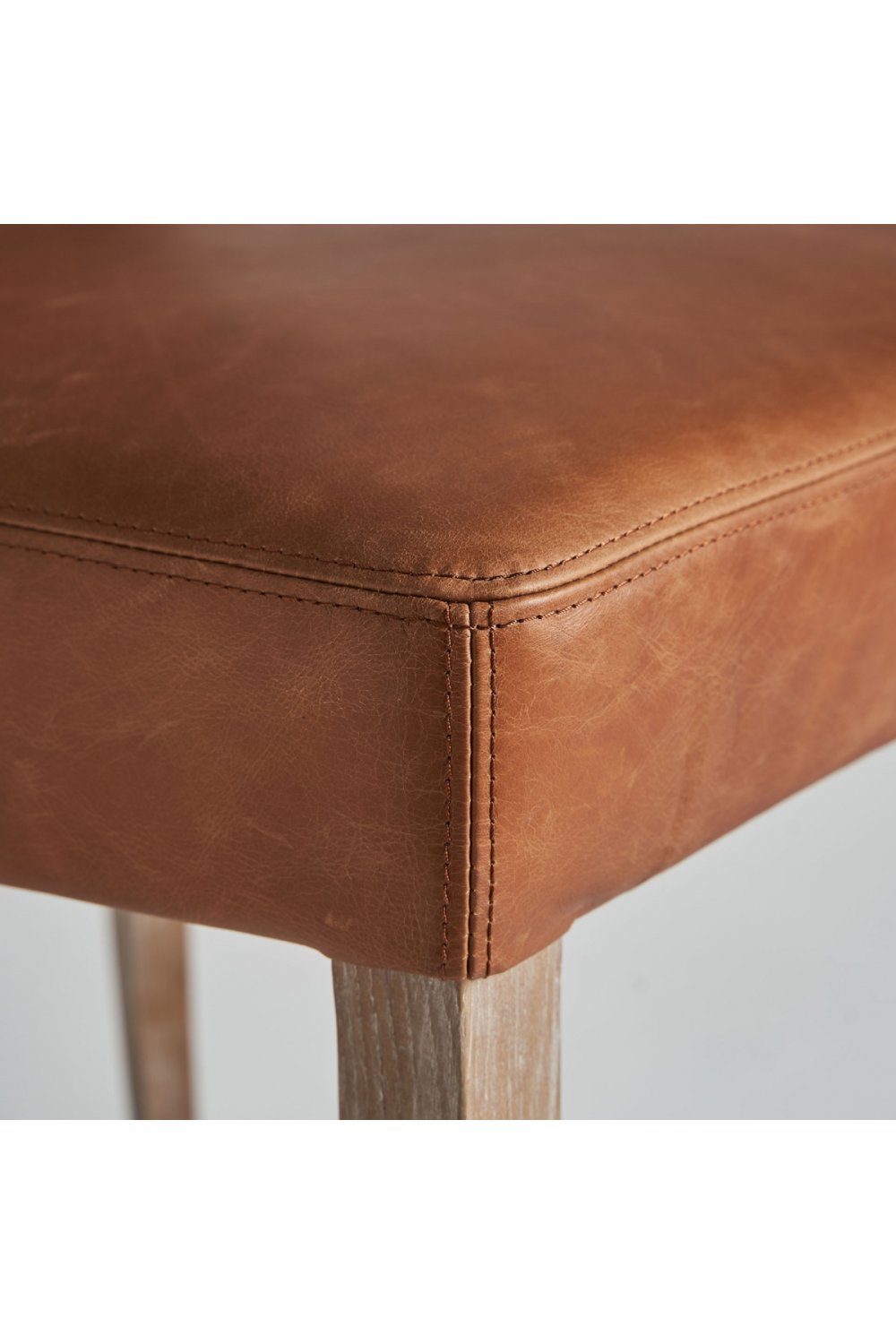 Brown Leather Accent Chair | Vical Home Tolla | Oroa.com