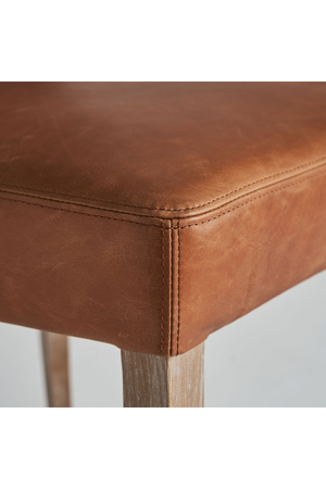 Brown Leather Dining Chair (2) | Vical Home Tolla | Oroa.com