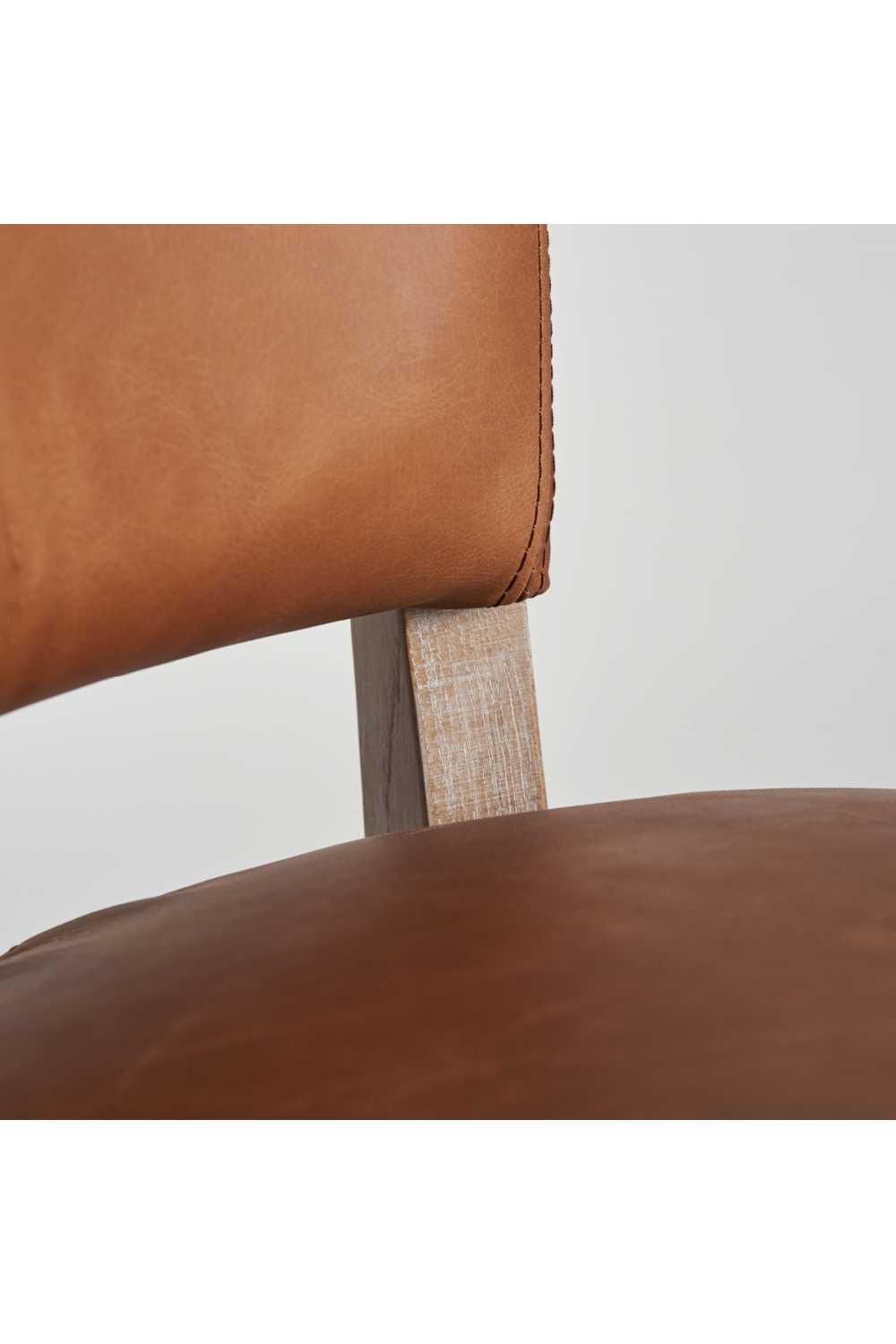 Brown Leather Accent Chair | Vical Home Tolla | Oroa.com