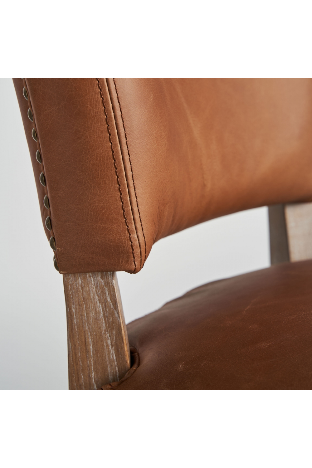 Brown Leather Accent Chair | Vical Home Tolla | Oroa.com