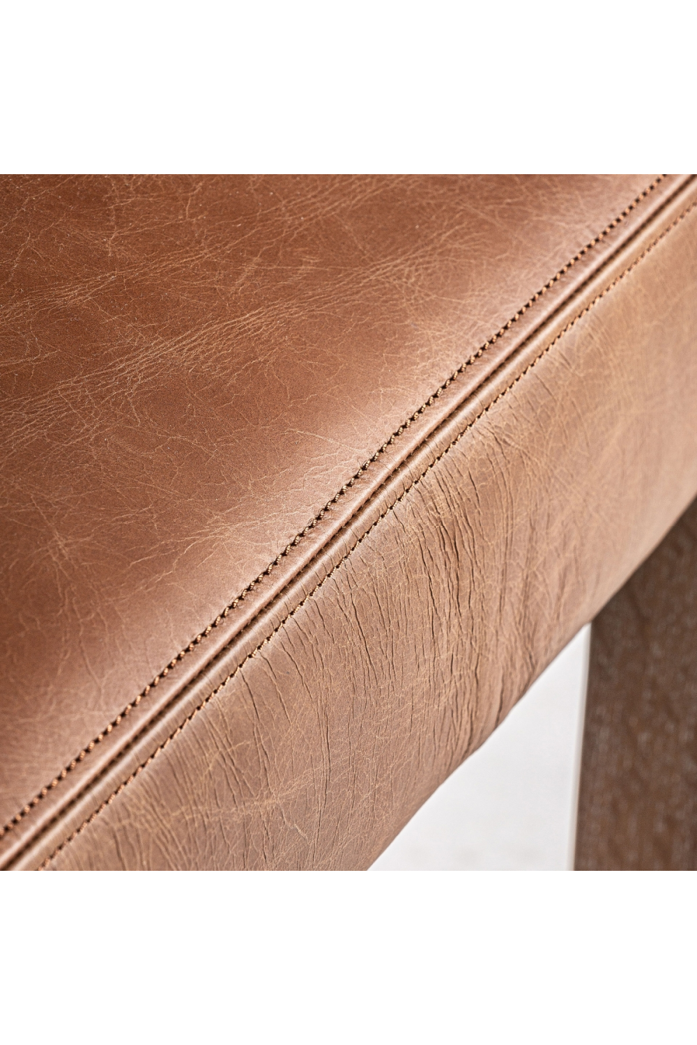 Brown Leather Accent Armchair | Vical Home Tolla | Oroa.com