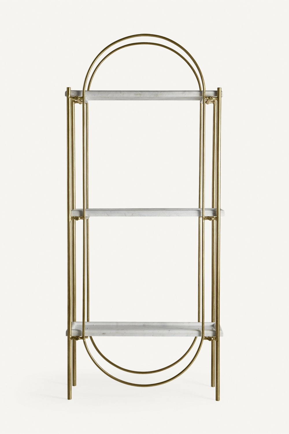 Golden Iron Marble Bookshelf | Vical Home Dieuze | Oroa.com