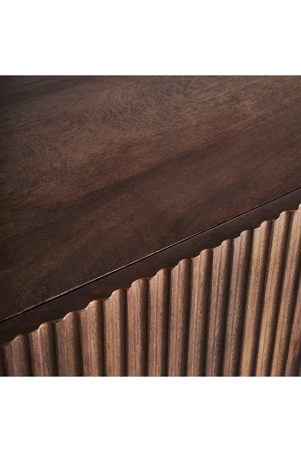 Brown Wooden Fluted Sideboard | Vical Home Mesia | Oroa.com