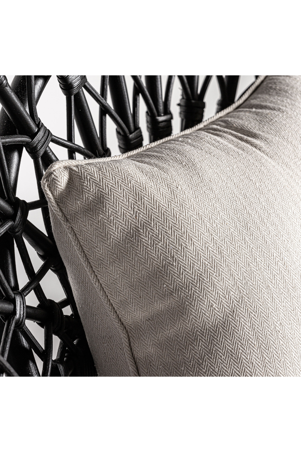 Black Rattan Statement Armchair | Vical Home Nulvi | Oroa.com