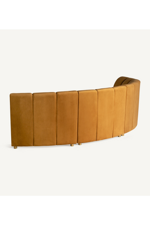 Brown Velvet Central Modular Sofa | Vical Home Shul | Oroa.com