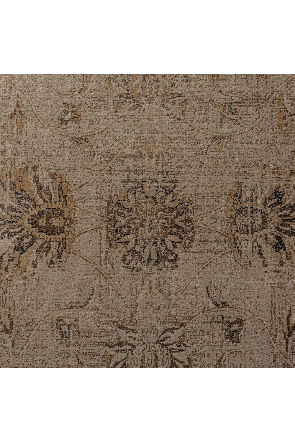 Brown Floral Print Rug 9'5" x 6'5" | Vical Home Anka | Oroa.com