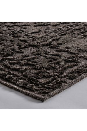 Black Viscose Carpet 6'5" x 9'5" | Vical Home Wera | Oroa.com