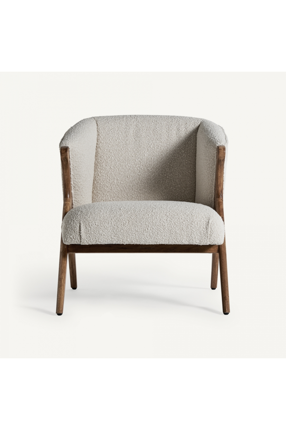 White Bouclé Armchair | Vical Home Prati | Oroa.com