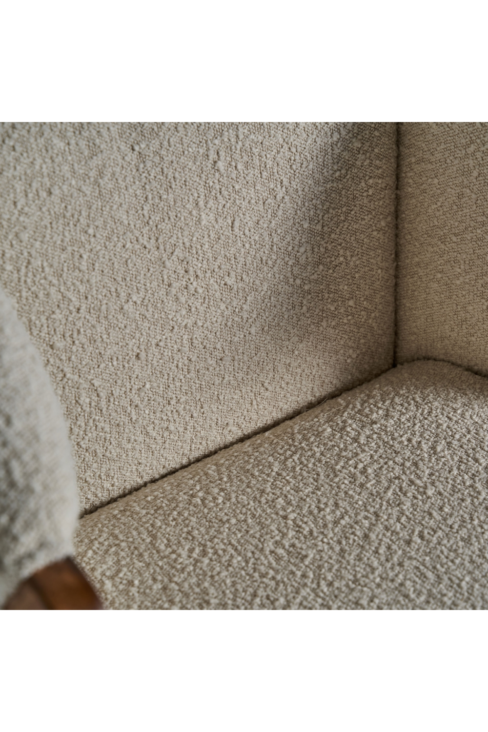 White Bouclé Armchair | Vical Home Prati | Oroa.com