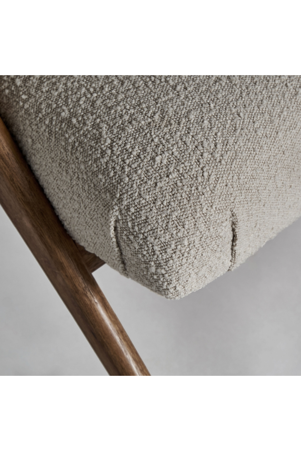 White Bouclé Armchair | Vical Home Prati | Oroa.com