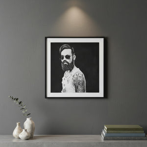   Tattooed Man Art Print | Oroa.com