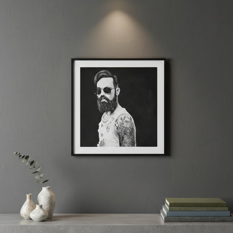 Tattooed Man Art Print | Vical Home Jan | Oroa.com