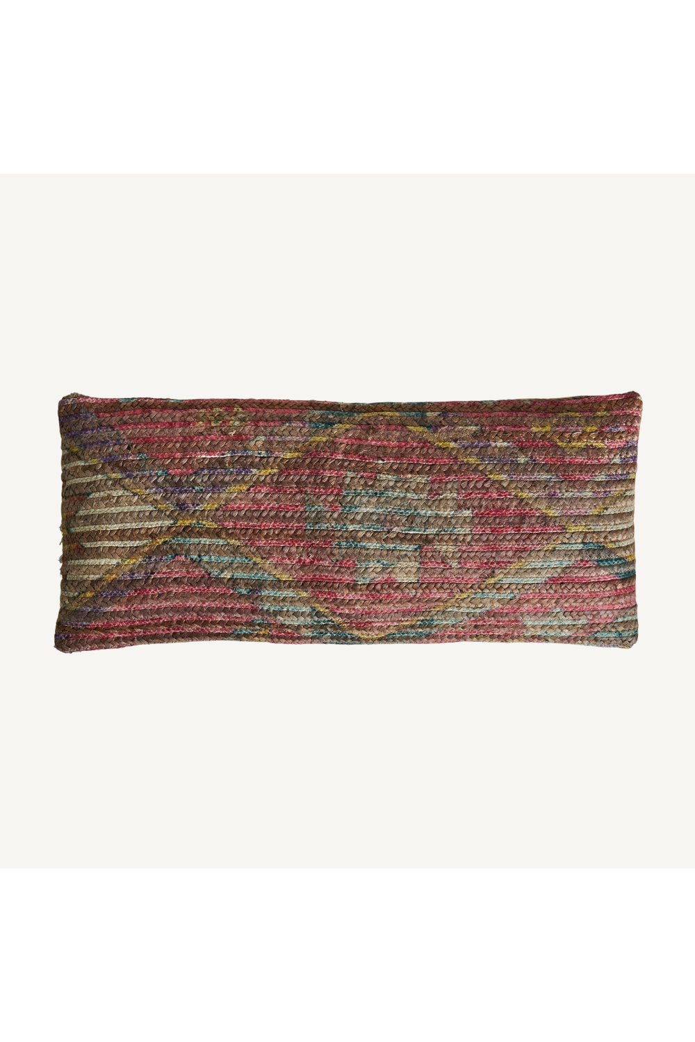 Embroidered Jute Rectangular Cushion | Vical Home Myla | Oroatrade.com