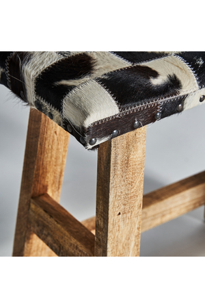 Printed Leather Seat Stool | Vical Home Midway | Oroa.com