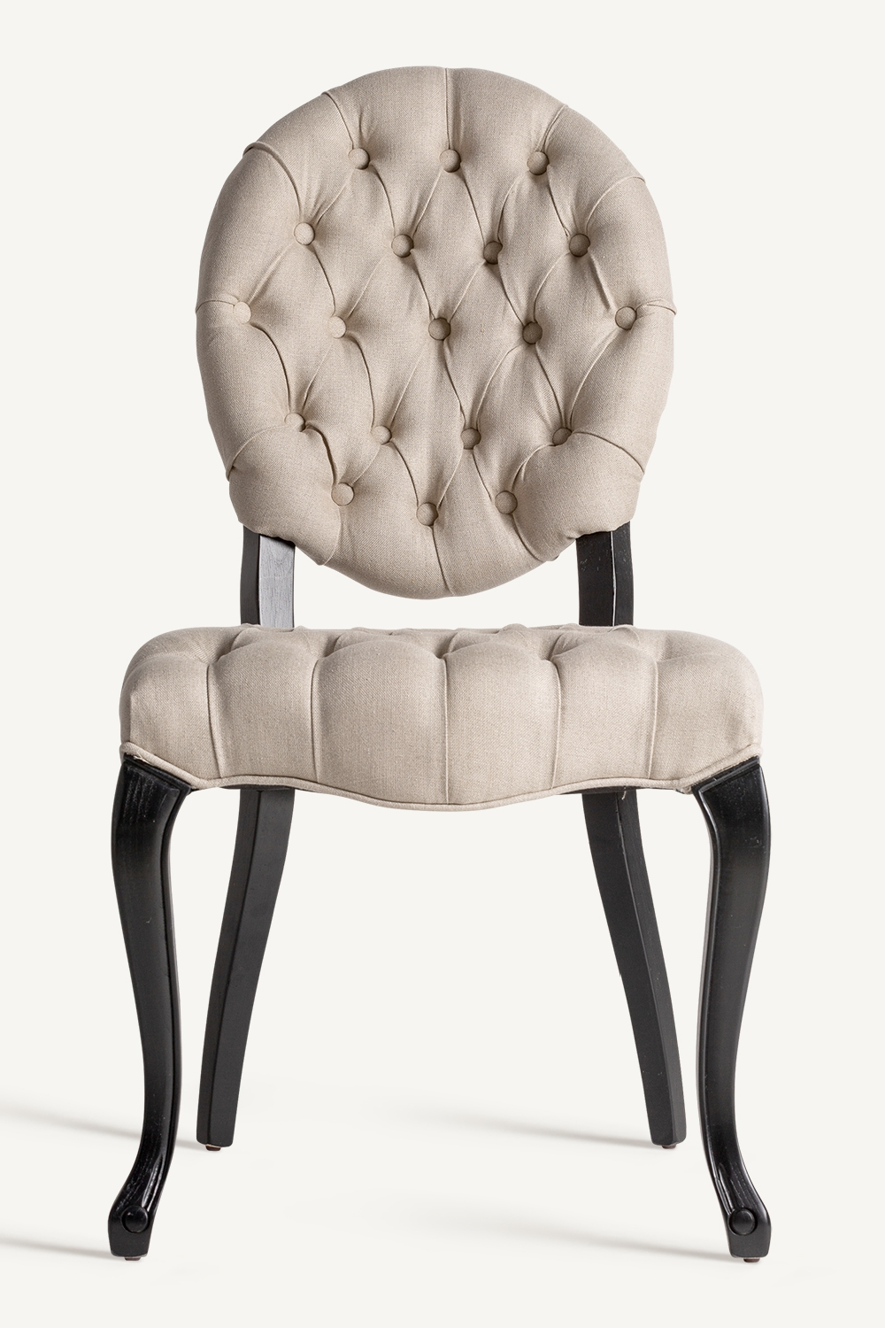 Gray Linen Tufted Accent Chair | Vical Home Jena | Oroa.com