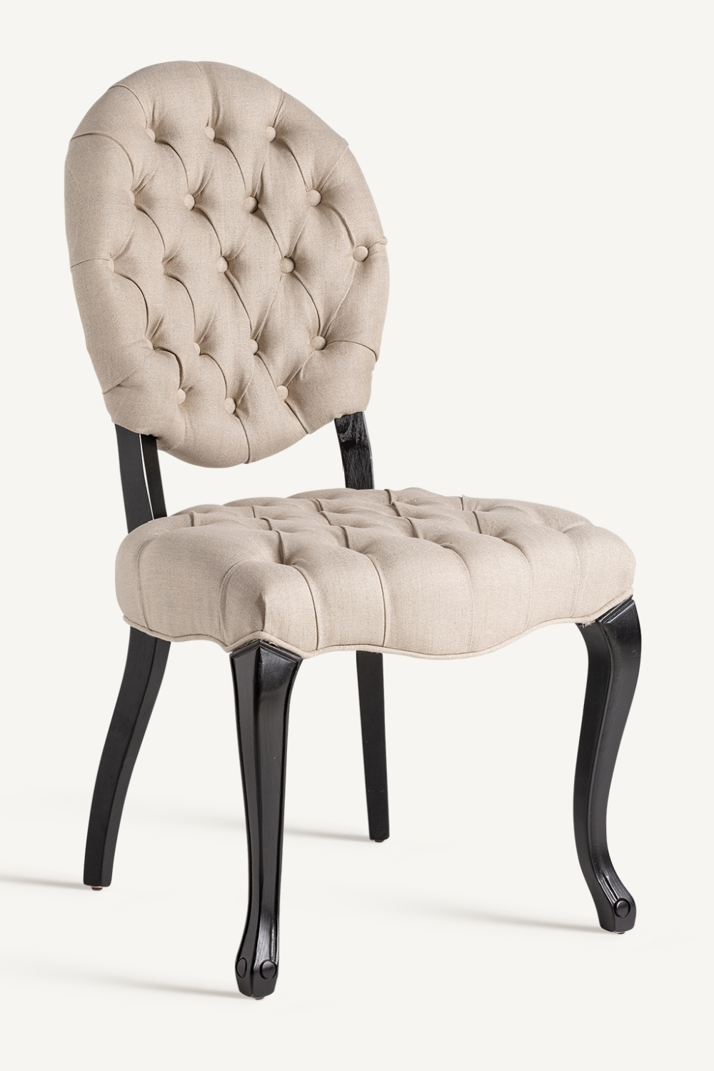 Gray Linen Tufted Accent Chair | Vical Home Jena | Oroa.com