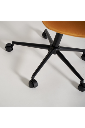 Yellow Velvet Swivel Desk Chair | Vical Home Blere | Oroa.com