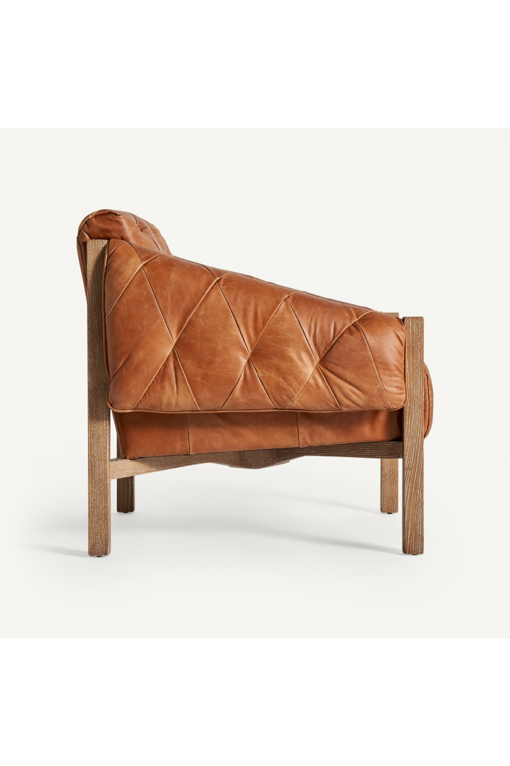 Tufted Brown Leather Armchair | Vical Home Glinsk | Oroa.com