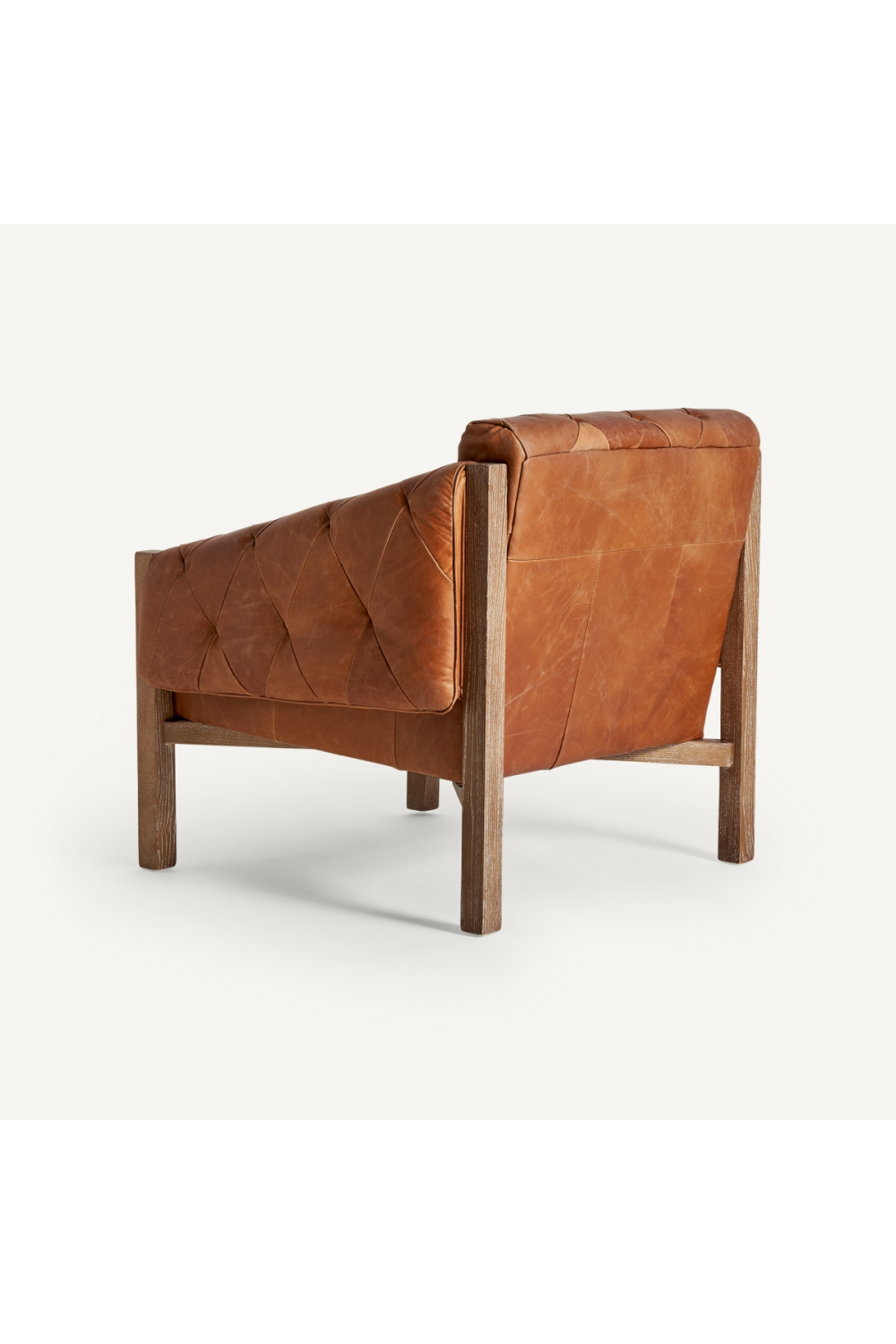 Tufted Brown Leather Armchair | Vical Home Glinsk | Oroa.com