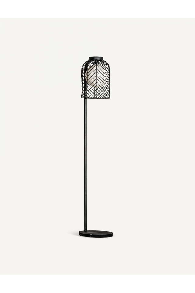 Black Metal Floor Lamp | Vical Home Plissé | Oroa.com