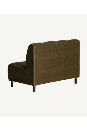 Green Velvet Central Modular Sofa | Vical Home Shul | Oroa.com