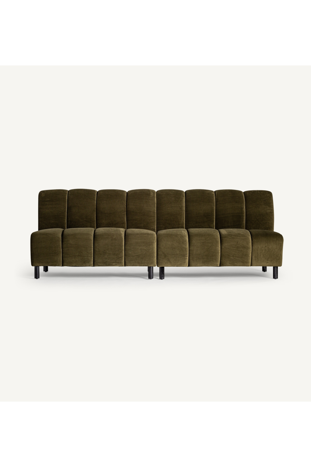 Green Velvet Central Modular Sofa | Vical Home Shul | Oroa.com