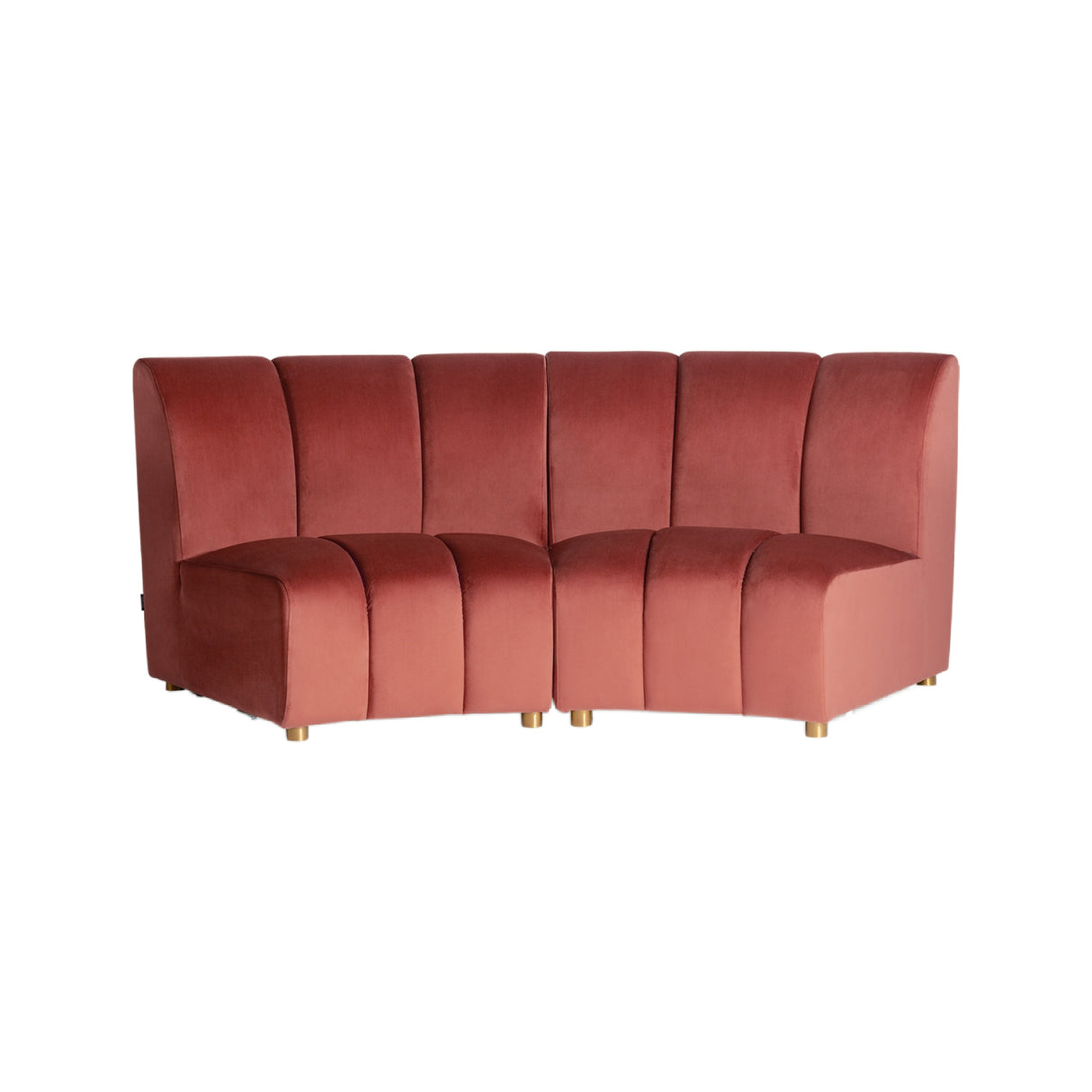   Pink Velvet Modular Sofa | Oroa.com