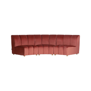   Pink Velvet Modular Sofa | Oroa.com