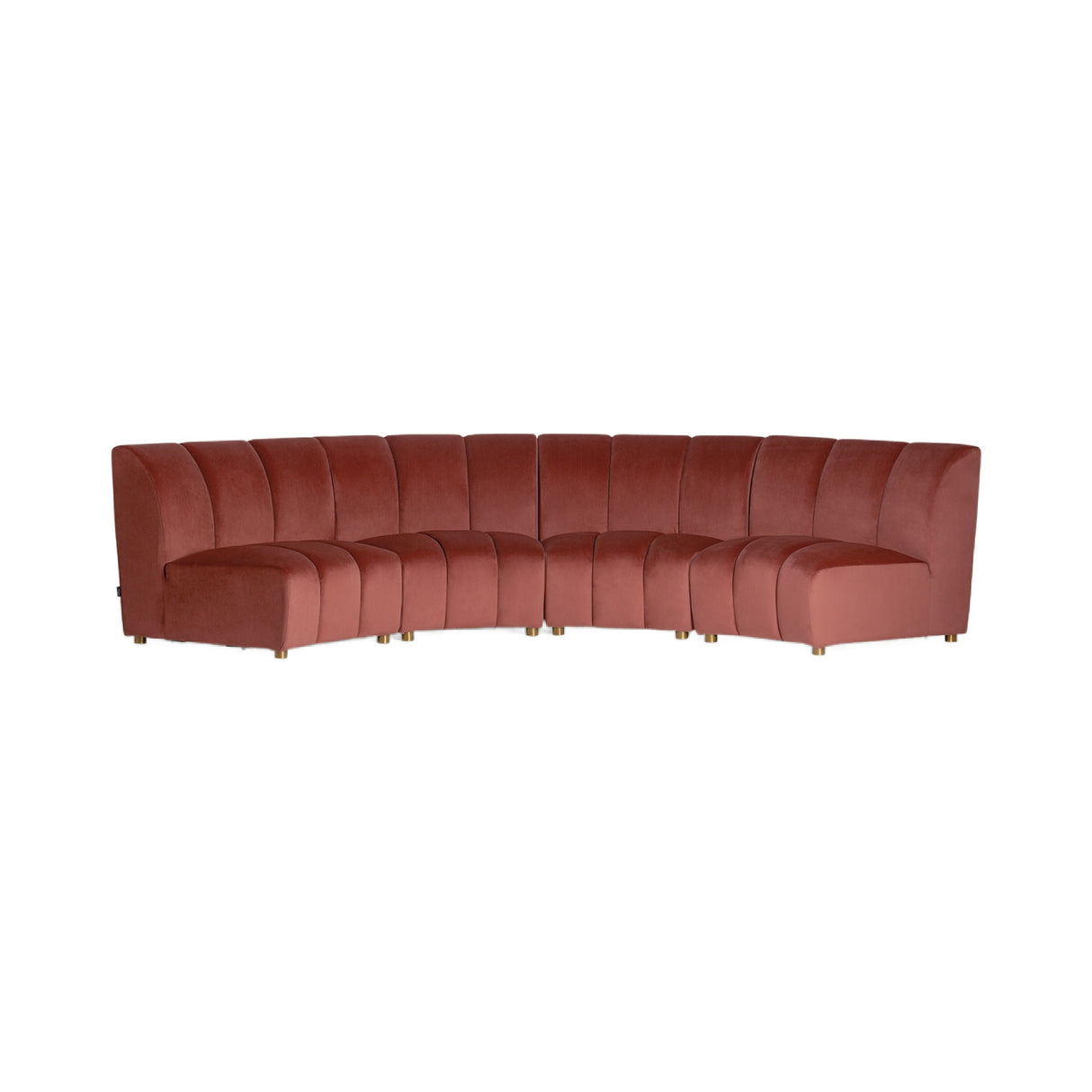   Pink Velvet Modular Sofa | Oroa.com