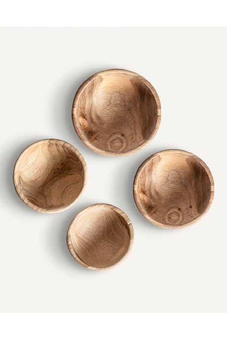 Tropical Wood Bowl Set (4) | Vical Home Blessieh | Oroa.com