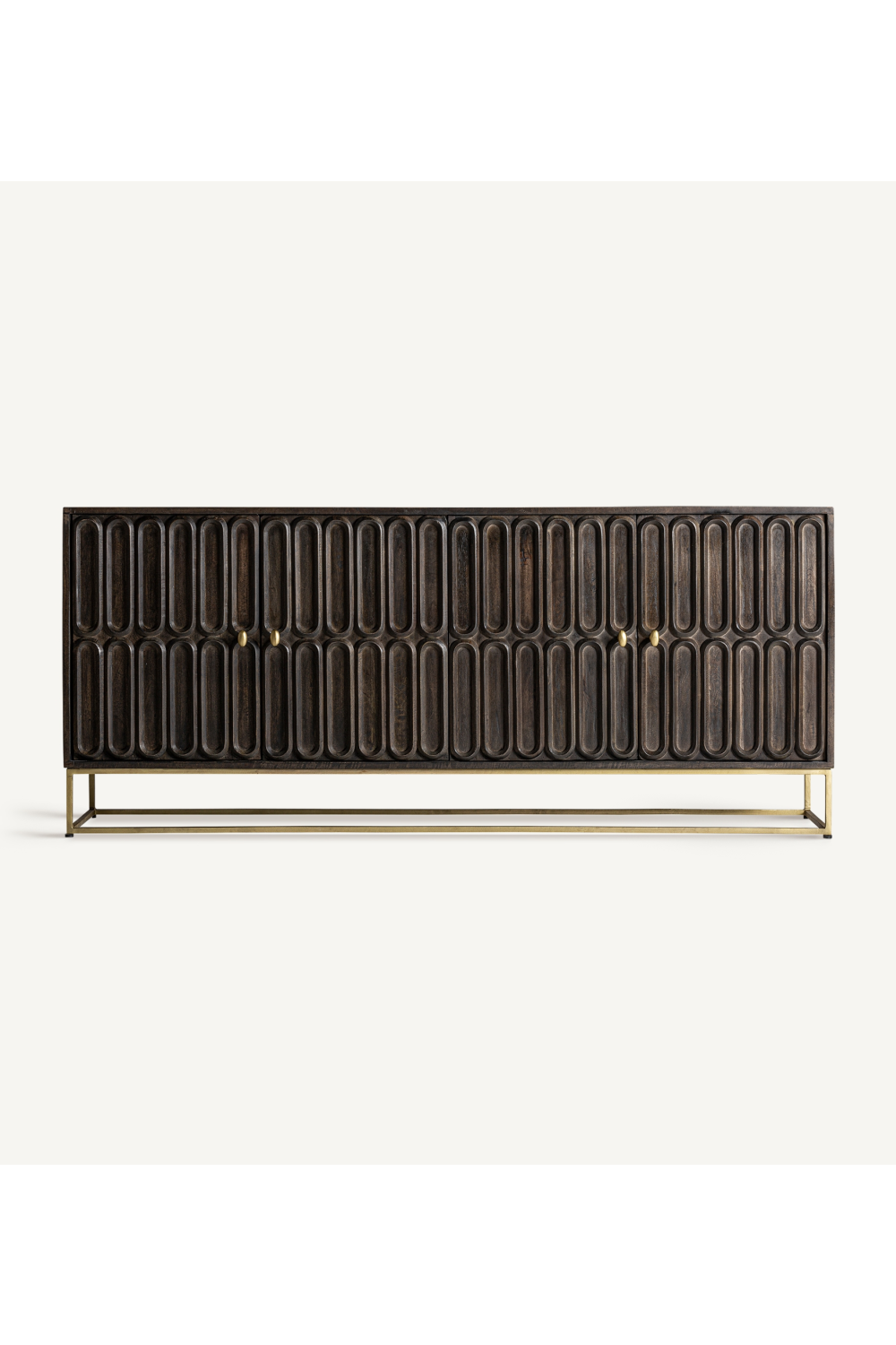 Dark Wooden Embossed Sideboard | Vical Home Emly | Oroa.com