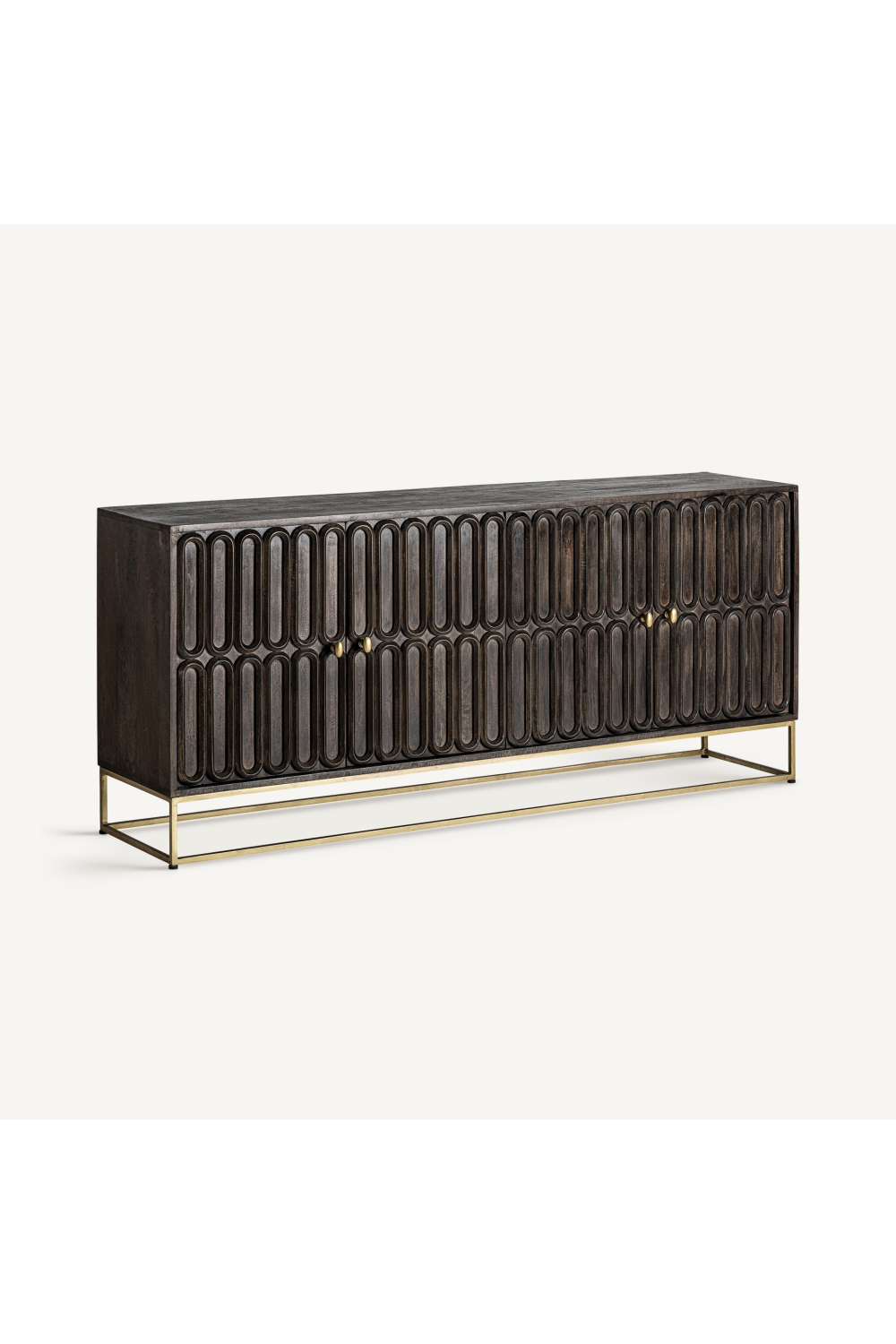 Dark Wooden Embossed Sideboard | Vical Home Emly | Oroa.com