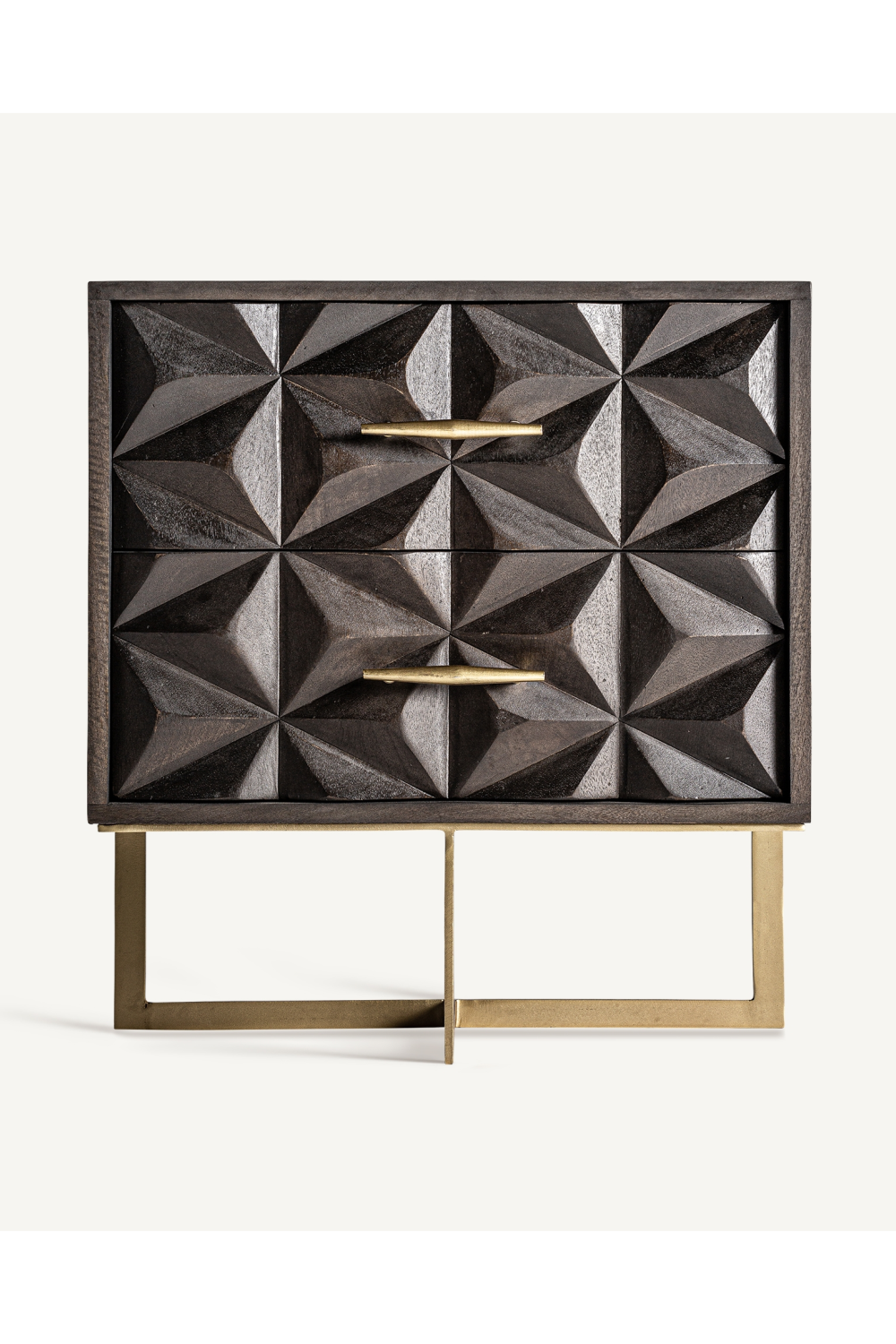 Faceted 2-Drawer Nightstand | Vical Home Tully | Oroa.com