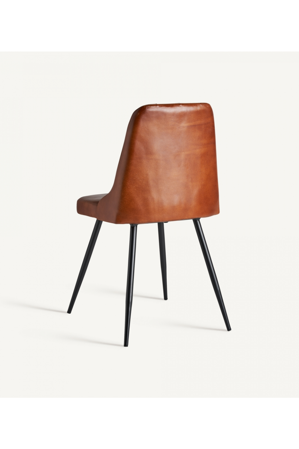 Brown Leather Tufted Accent Chair | Vical Home Dexter | Oroatrade.com