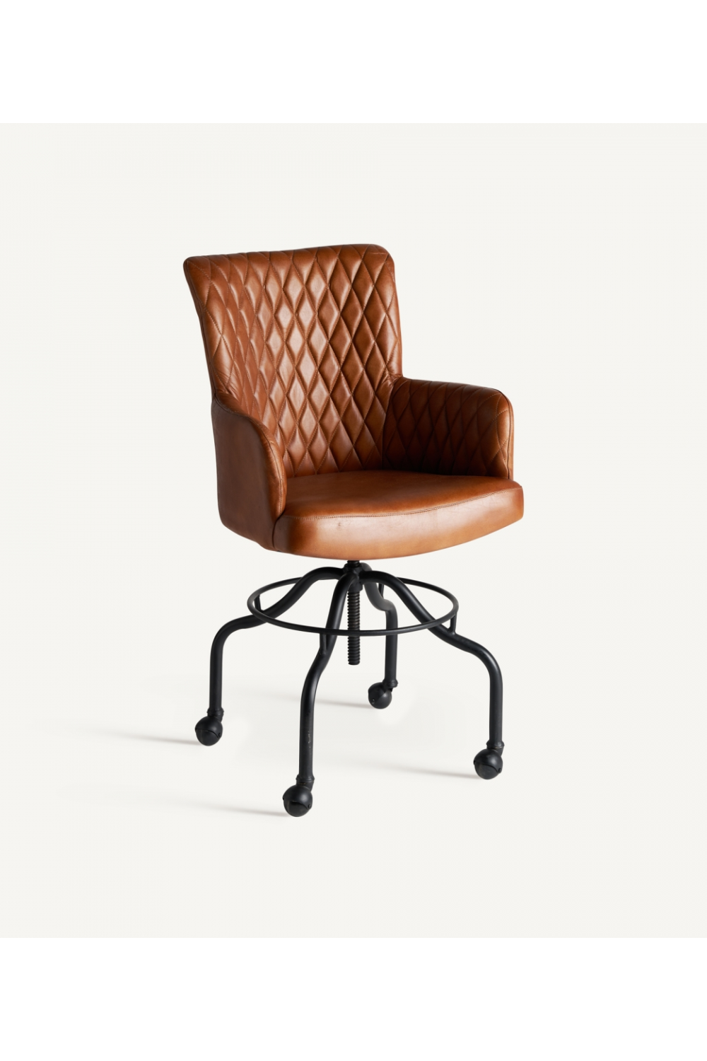 Brown Leather Desk Chair | Vical Home Tullow | Oroa.com