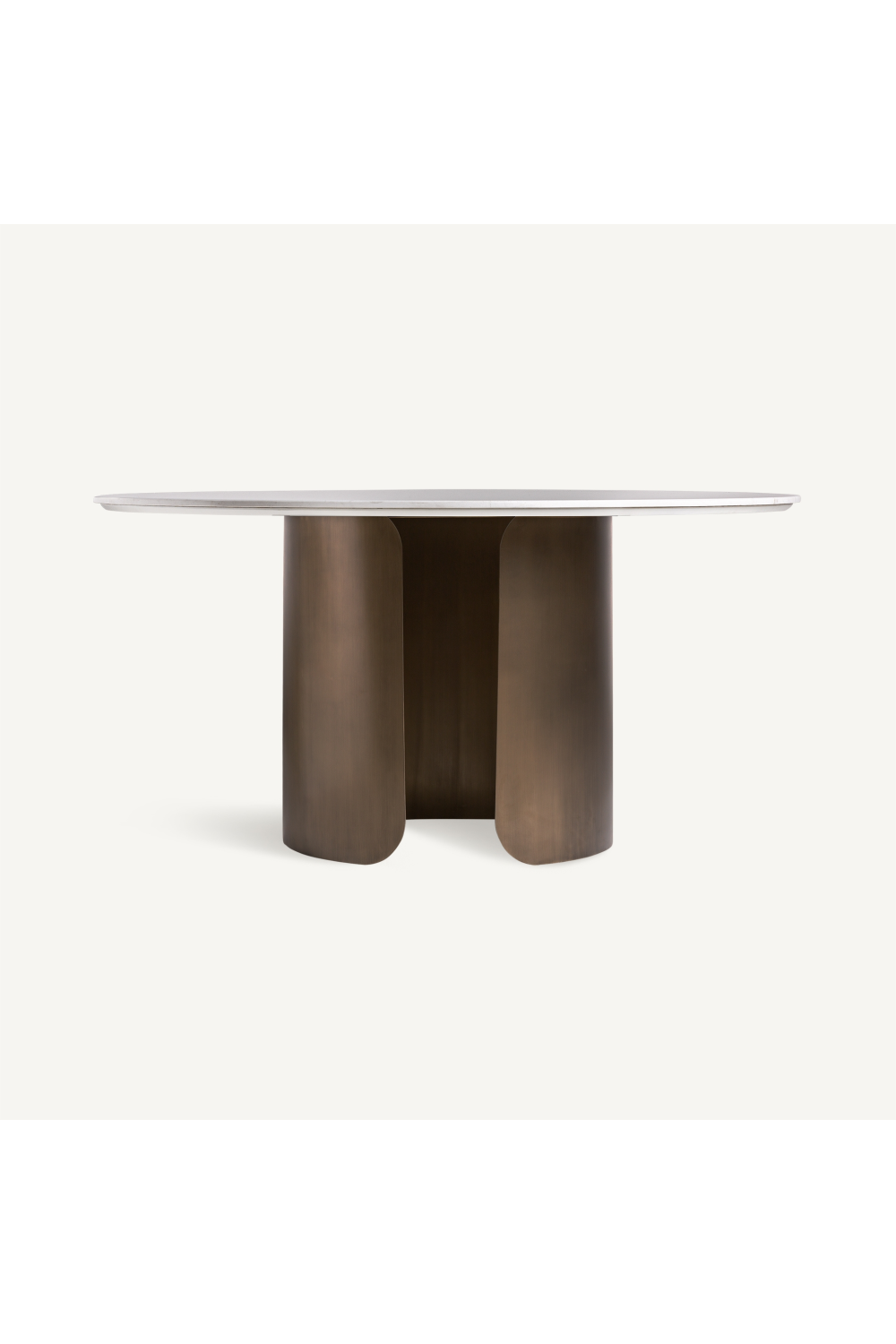 Gray Stone Round Dining Table | Vical Home Vimperk | Oroa.com