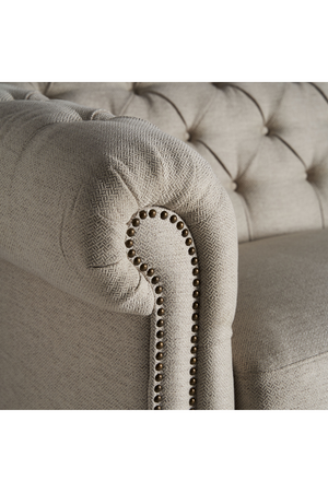 Gray Velvet Chesterfield Sofa | Vical Home Blamont | Oroa.com