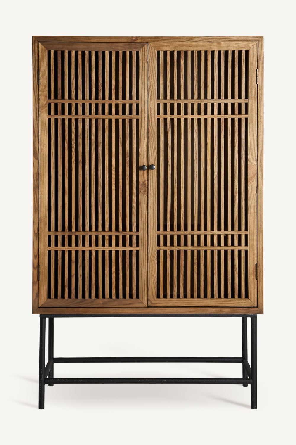 Slatted Elm Wood Cabinet | Vical Home Xuzhou | Oroa.com